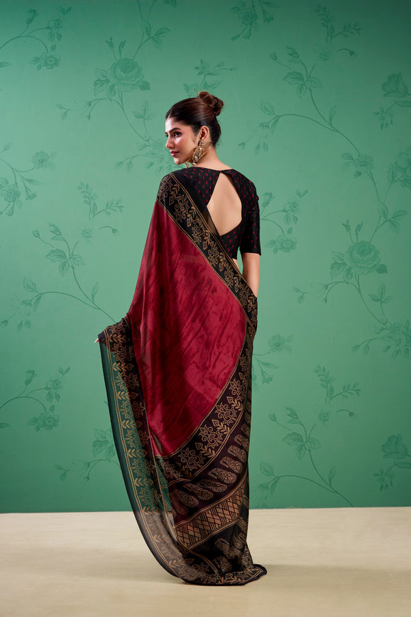 Rangoli Silk Printed Saree For Women MRN