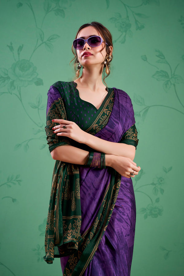 Rangoli Silk Printed Saree For Women PRL