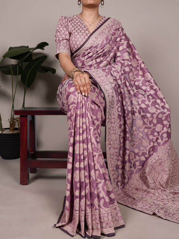 Cotton Silk Floral Printed Saree MUV