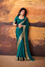 Marsh Mallow Zari Weaving Saree For Women TEL
