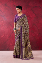 Chanderi Printed Zari Weaving Saree DPL