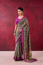 Chanderi Printed Zari Weaving Saree WIN
