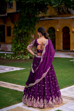 Rangoli Crush Thread Embroidered Lehenga With Dupatta PRL