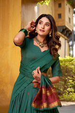 Pure Chanderi Zari Weaving Lehenga With Dupatta TEL