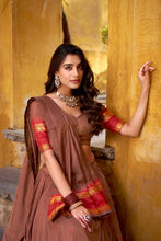 Pure Chanderi Zari Weaving Lehenga With Dupatta  MRN