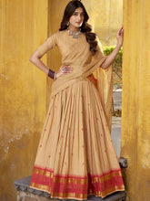 Pure Chanderi Zari Weaving Lehenga With Dupatta CRM