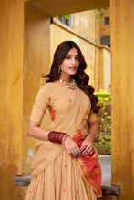 Pure Chanderi Zari Weaving Lehenga With Dupatta CRM
