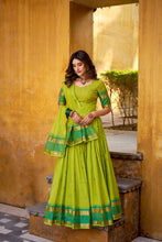 Pure Chanderi Zari Weaving Lehenga With Dupatta PRT