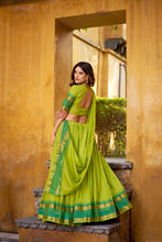 Pure Chanderi Zari Weaving Lehenga With Dupatta PRT