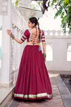 Pure Chanderi Zari Weaving Lehenga With Dupatta MRN