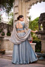Fendi Thread Embroidered Lehenga With Dupatta SBL
