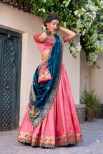 Jacquard Silk Zari Weaving Lehenga With Dupatta  LPI