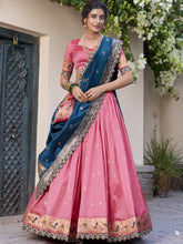 Jacquard Silk Zari Weaving Lehenga With Dupatta  LPI