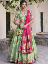 Jacquard Silk Zari Weaving Lehenga With Dupatta   PST