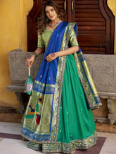 Paithani Zari Weaving Lehenga With Dupatta TEL