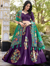 Tussar Silk Printed Lehenga For Women  PRL