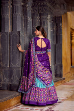 Tussar Silk Ikkat Printed Lehenga With Dupatta  SBL