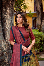Vichitra Silk Printed Lehenga With Dupatta  CMN