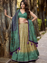 Vichitra Silk Printed Lehenga With Dupatta  FRZ