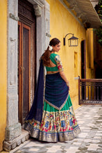 Chanderi Kalamkari Printed Lehenga With Georgette Dupatta  BGN
