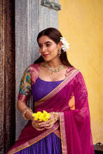 Chanderi Kalamkari Printed Lehenga With Georgette Dupatta  PRL