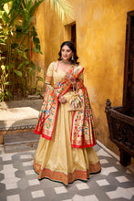 Silk Paithani Zari Weaving Lehenga With Dupatta  CRM