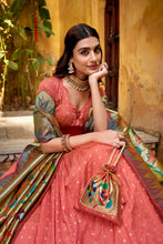 Silk Paithani Zari Weaving Lehenga With Dupatta  PEC
