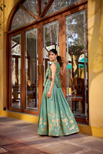Pure Shimmer Embroidered Lehenga With Top  SBL
