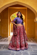 Vaishali Silk Bead Embroidered Lehenga With Dupatta  MRN