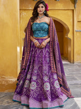 Vaishali Silk Bead Embroidered Lehenga With Dupatta PRL