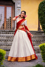 Poly Cotton Lehenga For Women  WHT