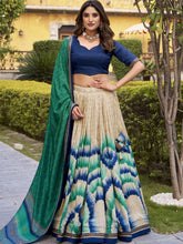 Tussar Silk Printed Lehenga With Dupatta  NBL