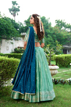 Blue Kanchipuram Lehenga For Women PST
