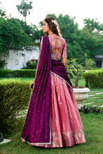 Blue Kanchipuram Lehenga For Women SLM
