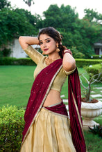 Blue Kanchipuram Lehenga For Women CRM