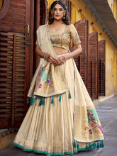 Shimmer Paithani Zari Weaving Lehenga With Dupatta  BGN