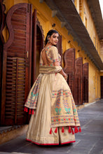 Shimmer Paithani Zari Weaving Lehenga With Dupatta  RED
