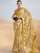 Satin Chiffon Printed Saree  MST
