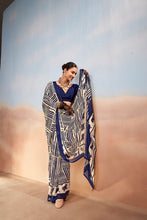 Satin Chiffon Printed Saree NBL
