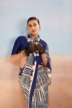 Satin Chiffon Printed Saree NBL