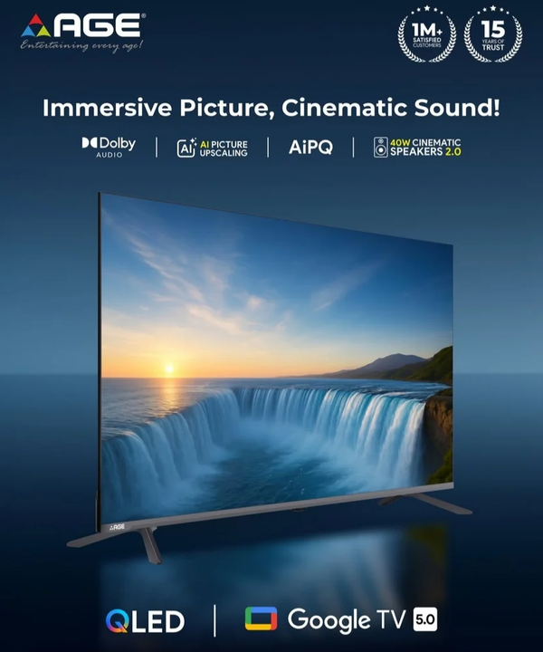AGE 75 Inch QLED Google TV - AARIA 50GQUHD