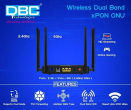 DBC 2 Ports Wireless Dual Band x PON ONU, 4 Antenaa,