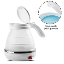 Silicone Foldable Collapsible Electric Water Kettle Camping Boiler