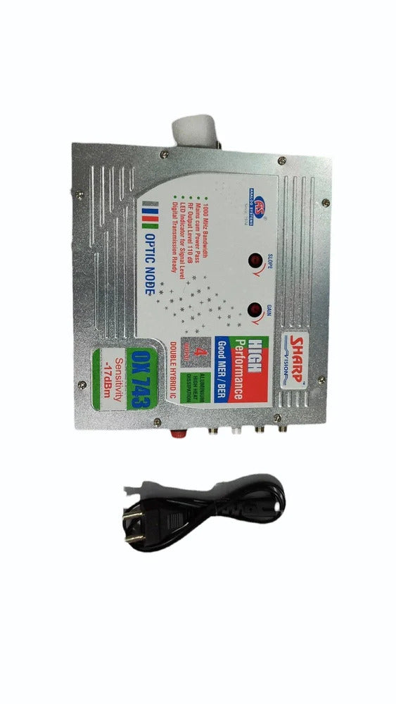 Sharp Vision Silver OX743 High Performance Optic Node, For Cable Tv
